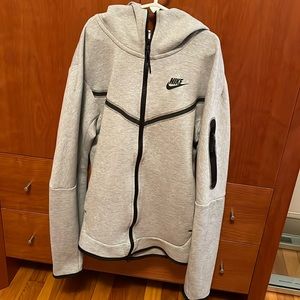 Nike tech fleece zip up hoodie.